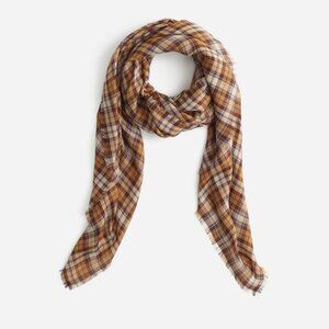 New Madewell Dark Camel Wool Scarf